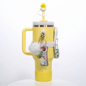 CharCharms Pastel Yellow Water Bottle Boot NWT